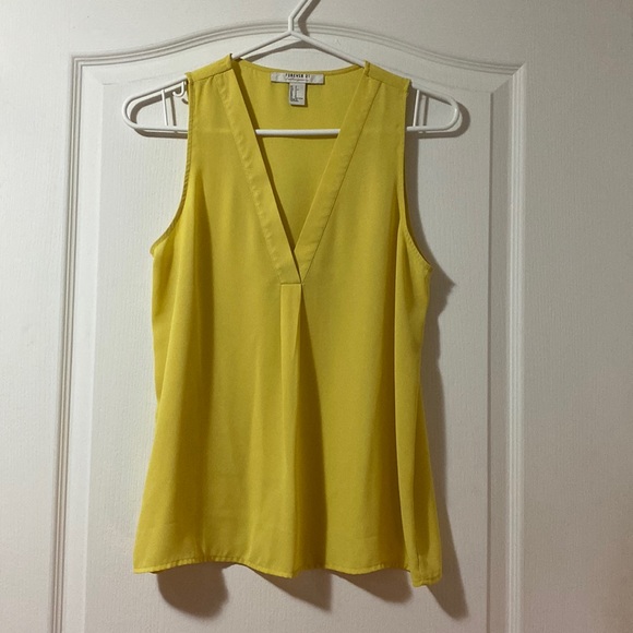 Forever 21 contemporary yellow sheer top - Picture 1 of 3